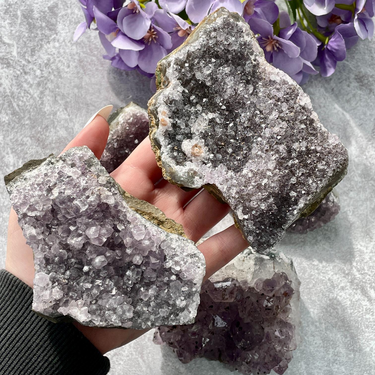 Amethyst Cluster MED - 1pc Amethyst Cluster MED - 1pc